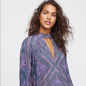 Free People NWT “Walking on A Dream” Choker Tunic